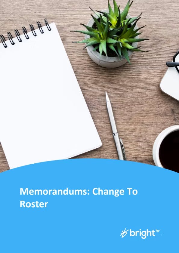 Roster Changes Memorandum