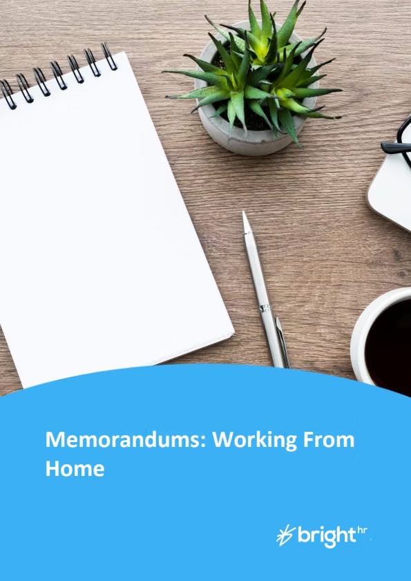 Working From Home Memorandum
