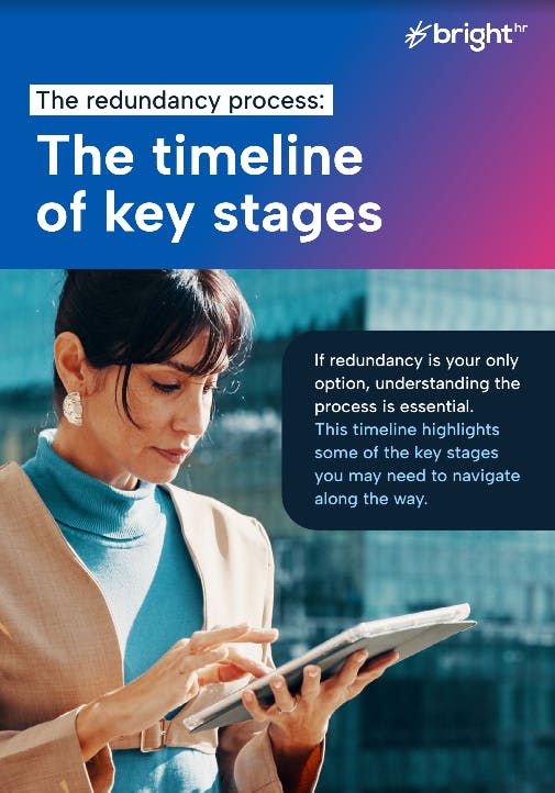 The redundancy process: A timeline of key stages