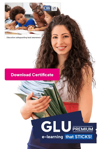 Education sector online training courses A teacher holding books highlighting the different features available with BrightHR's e-learning