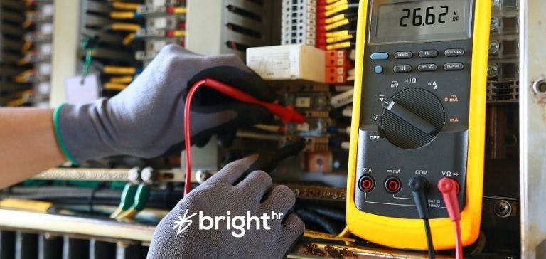 Picture of electrical work being carried out