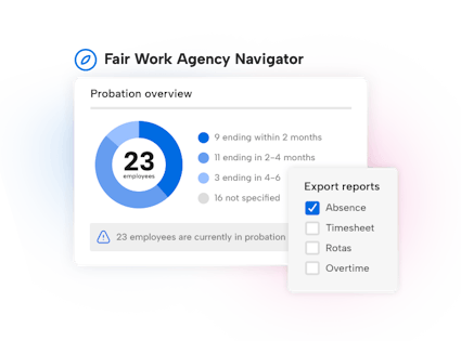 Probation overview UI