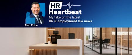 HR Heartbeat UK October 2026 An image of an office with a photograph of BrightHR CEO Alan Price above it and the words HR Heartbeat my take on the latest HR and employment law news