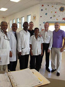 Dr. Alizadeh with other medical professionals.