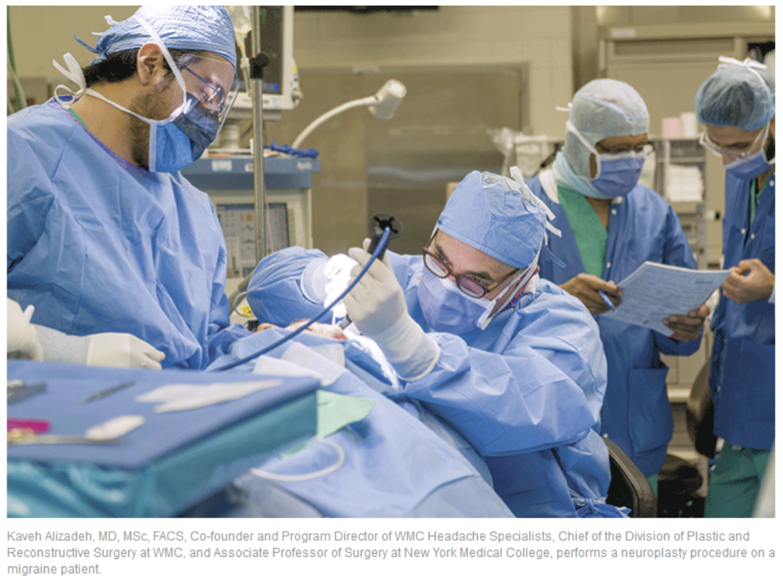 Dr. Alizadeh in the operating room.