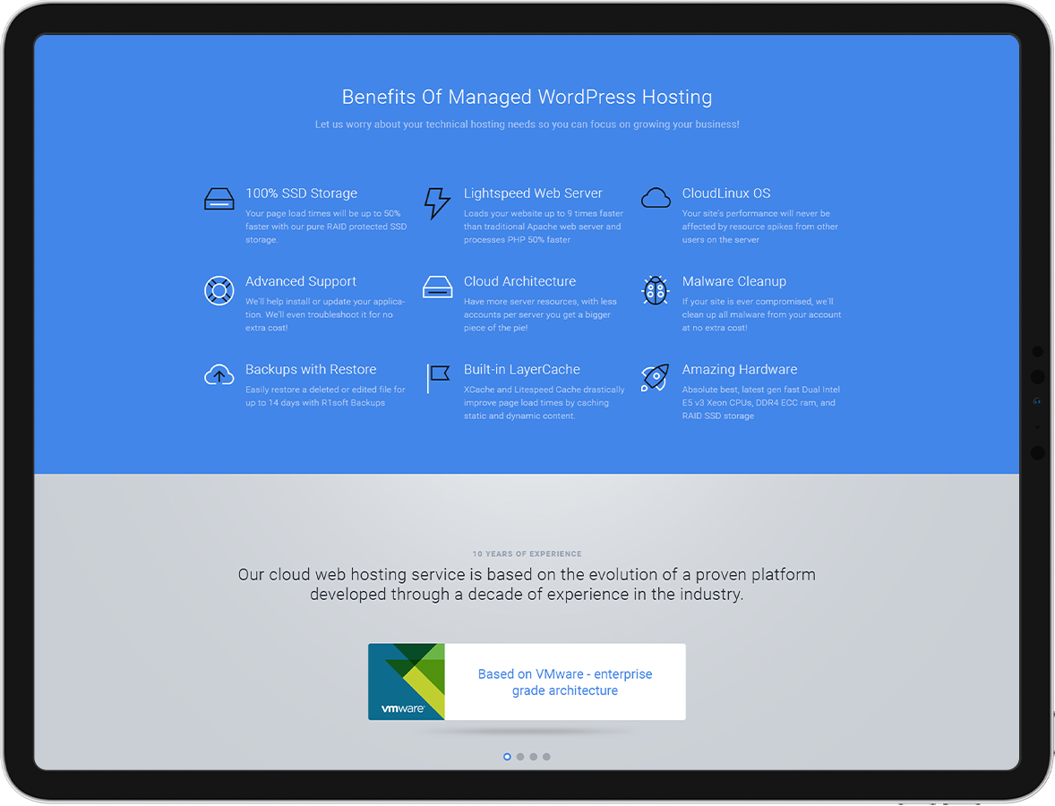 Showing MediaLayers product type features and statements