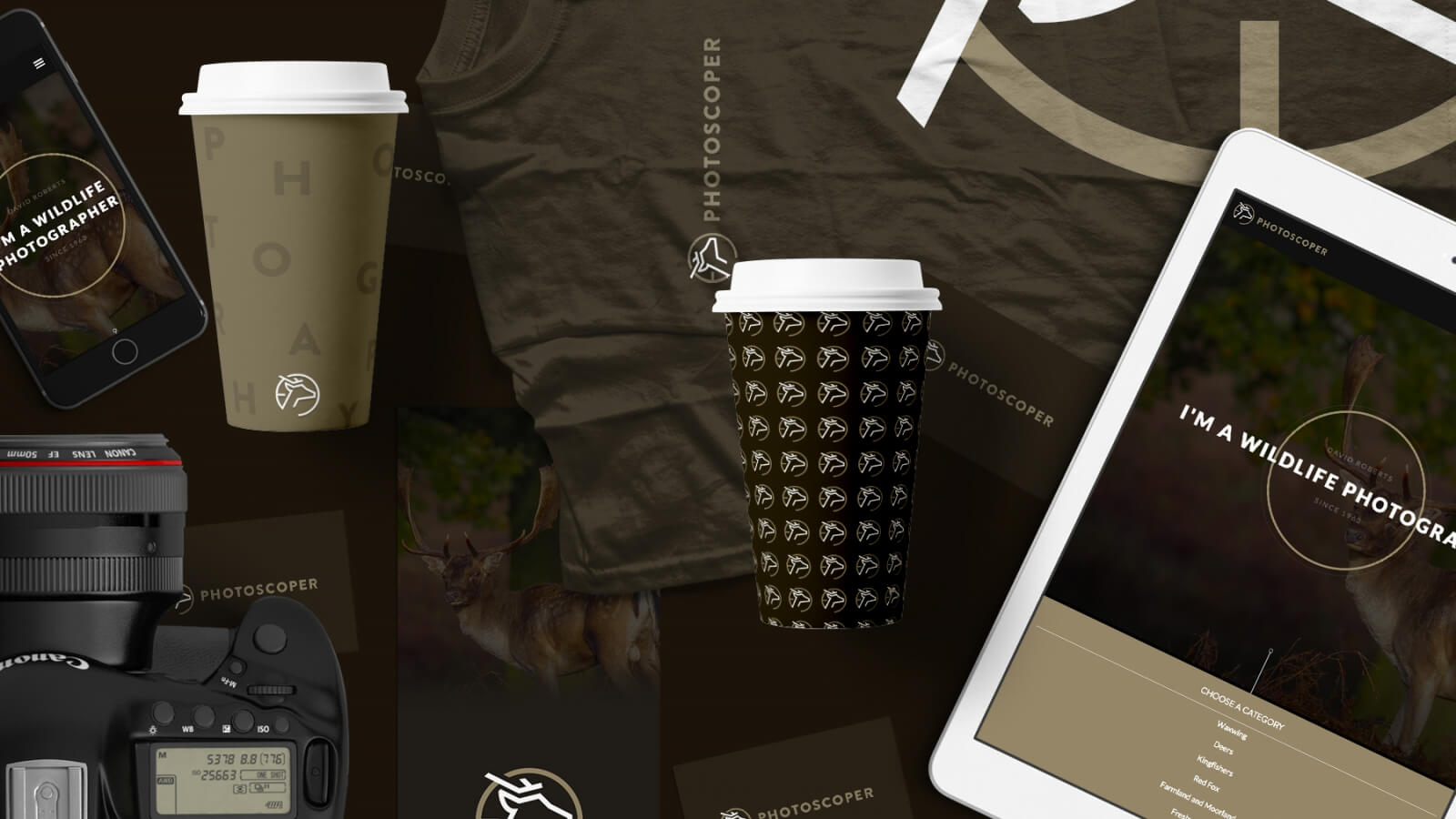 Photoscoper branding, identity and print