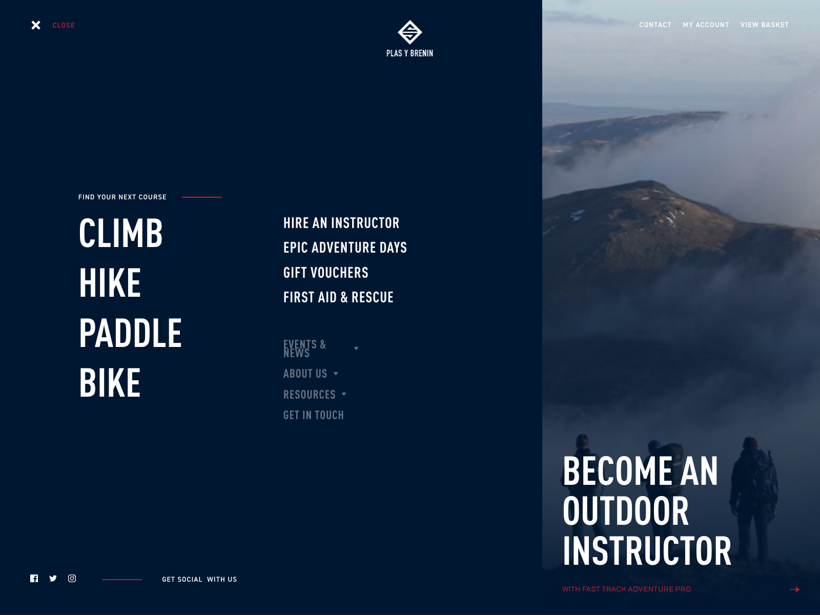 PYB Menu design