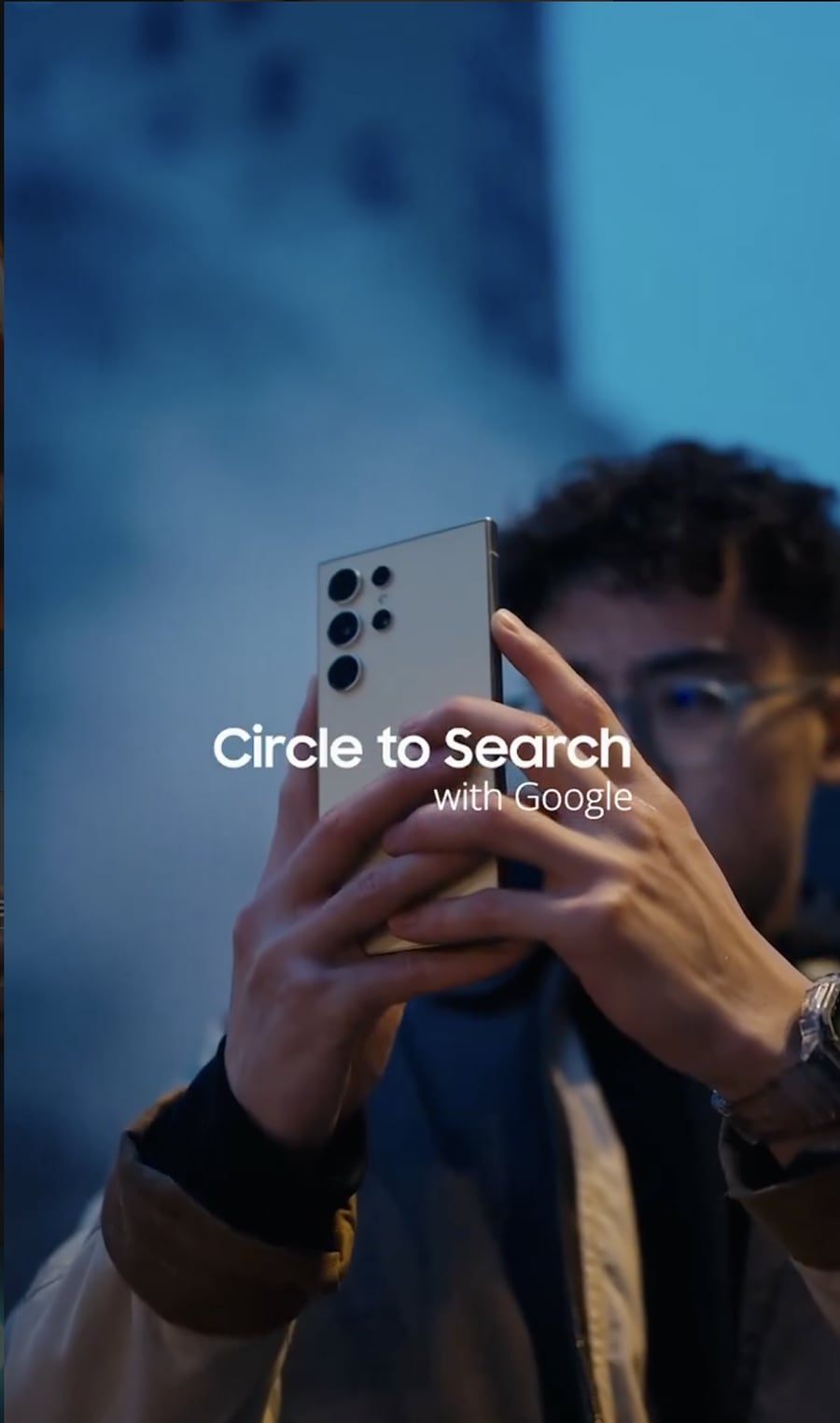 Circle to Search with Google on a Samsung phone