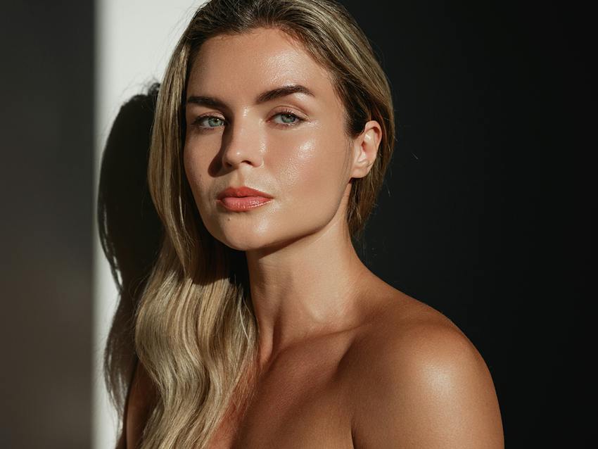 Woman looking at the camera