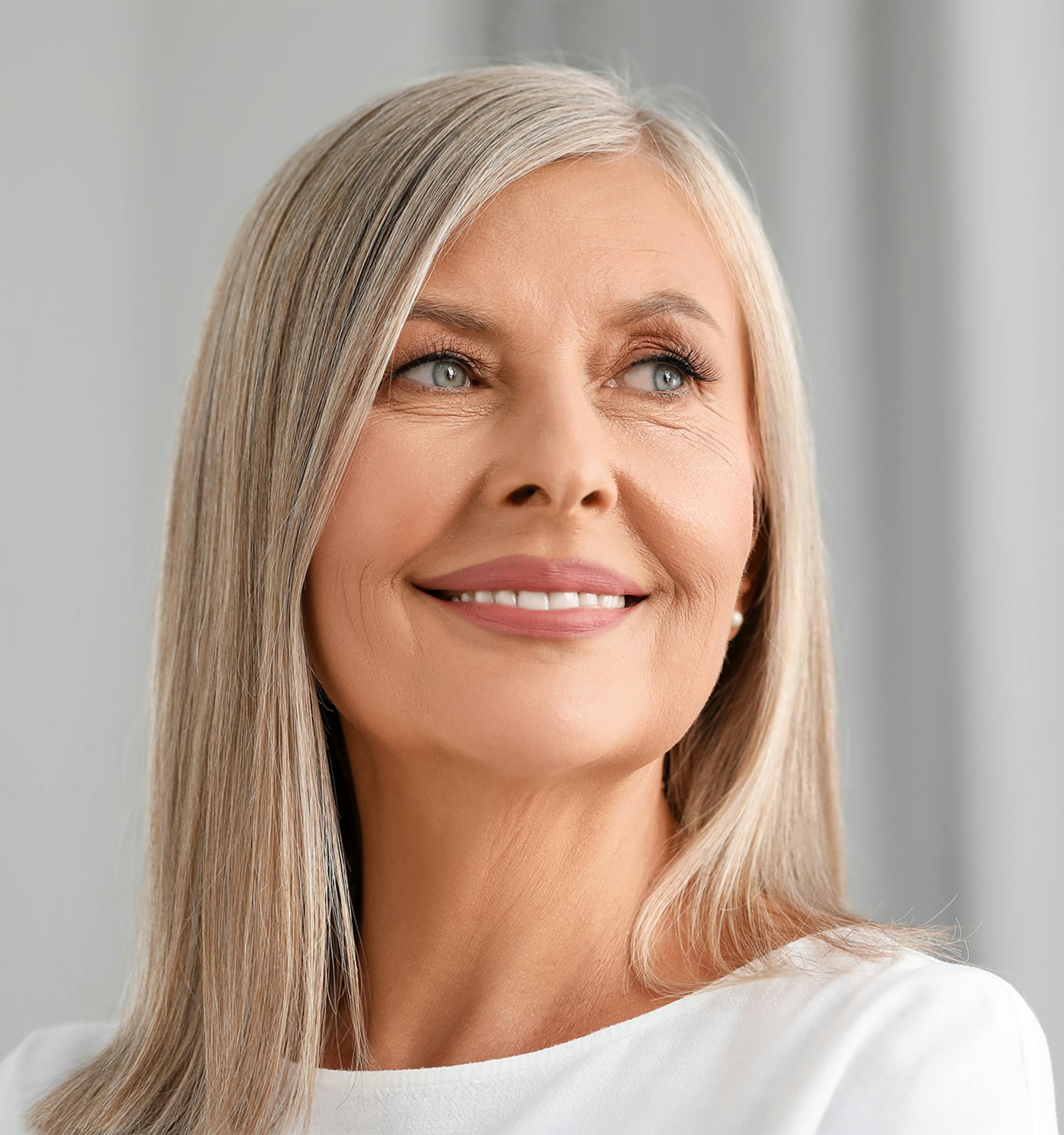 Woman smiling
