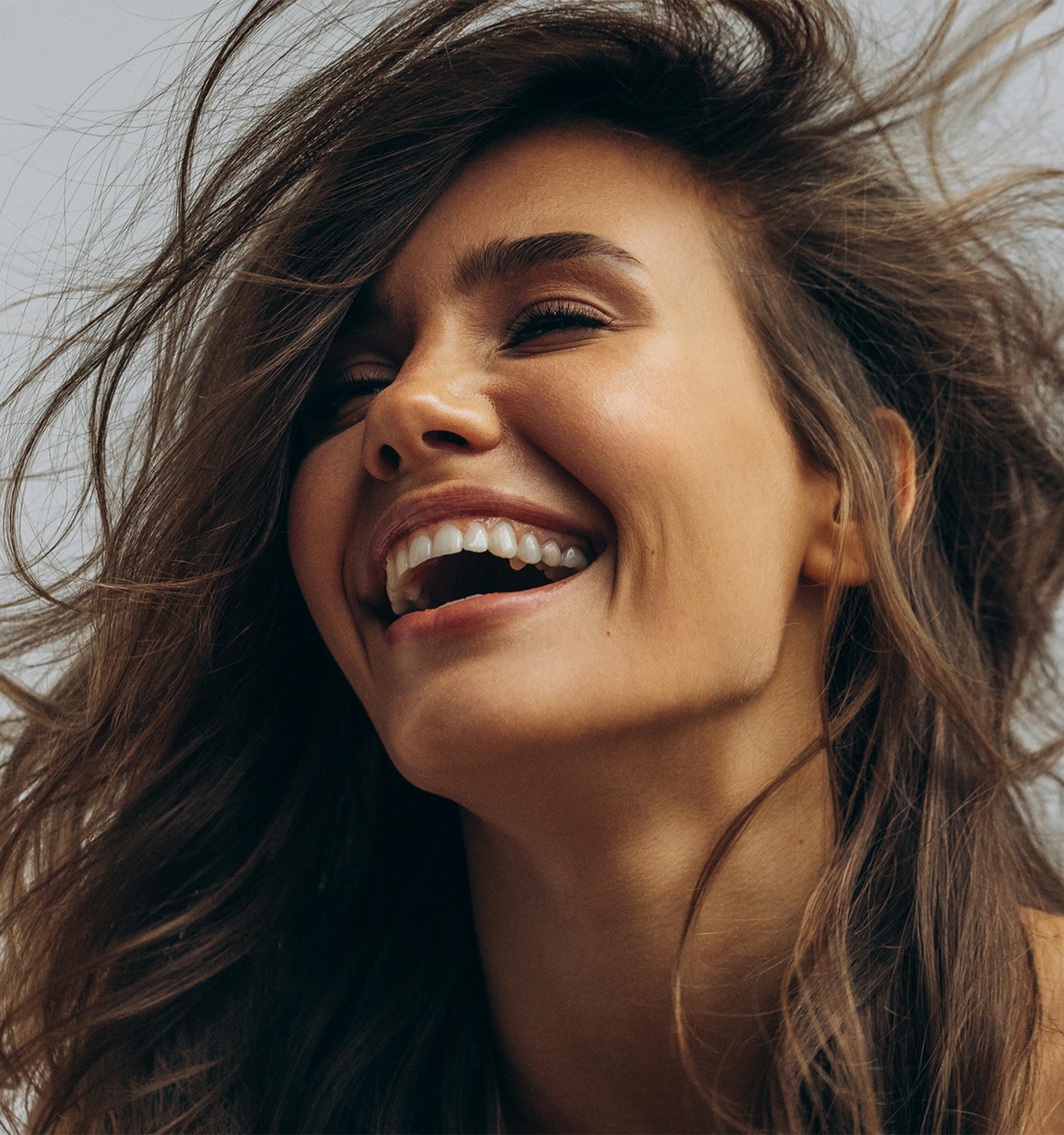 Woman laughing