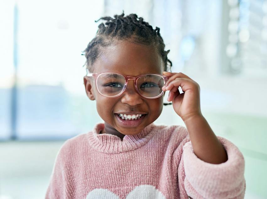 Kid smiling