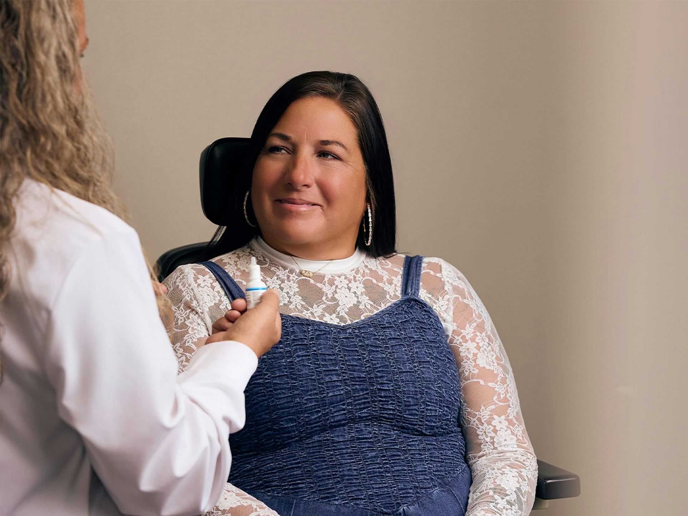 woman and doctor speaking