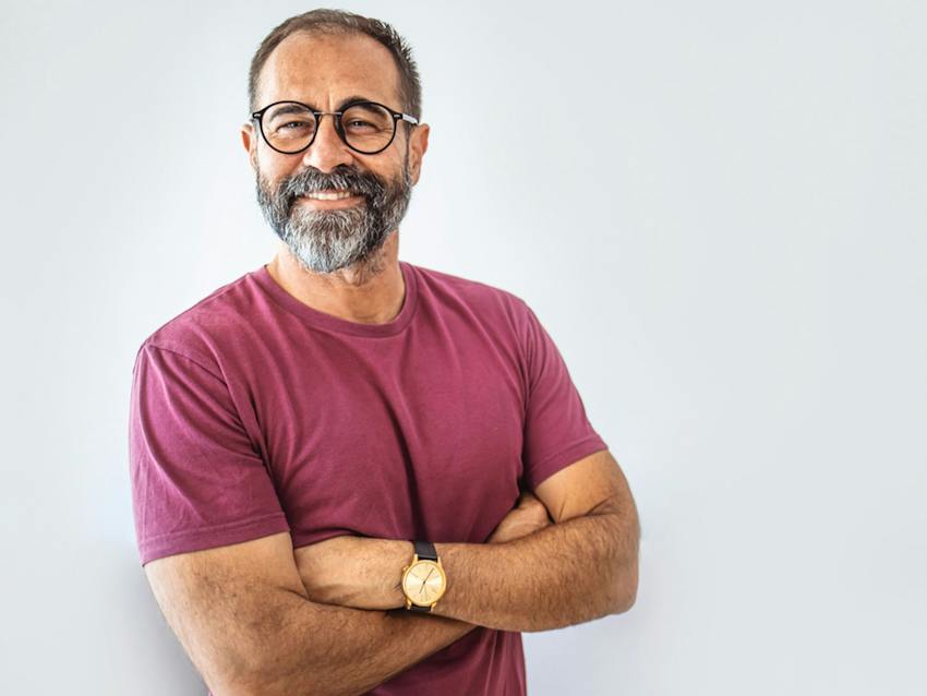 Man smiling