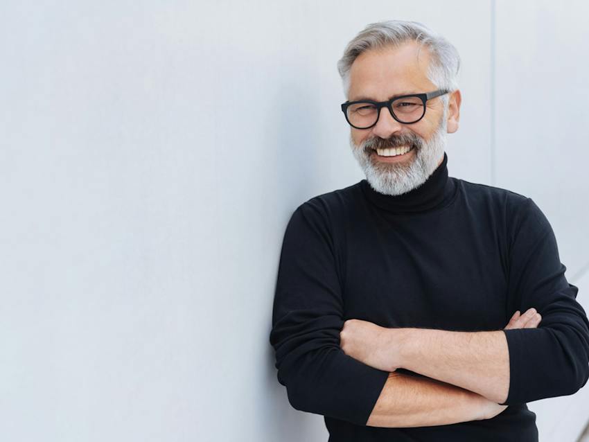Man smiling