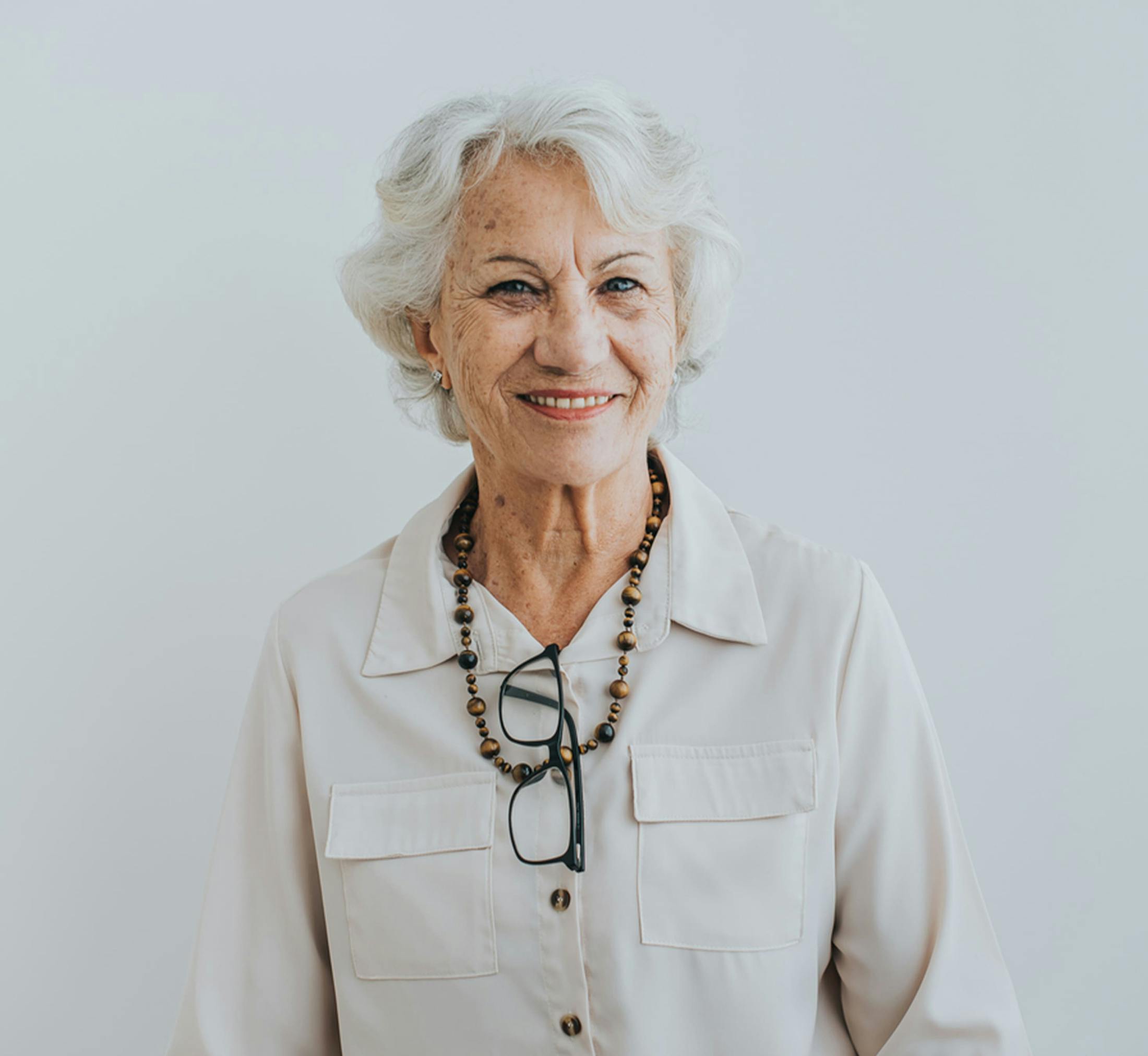 Woman smiling