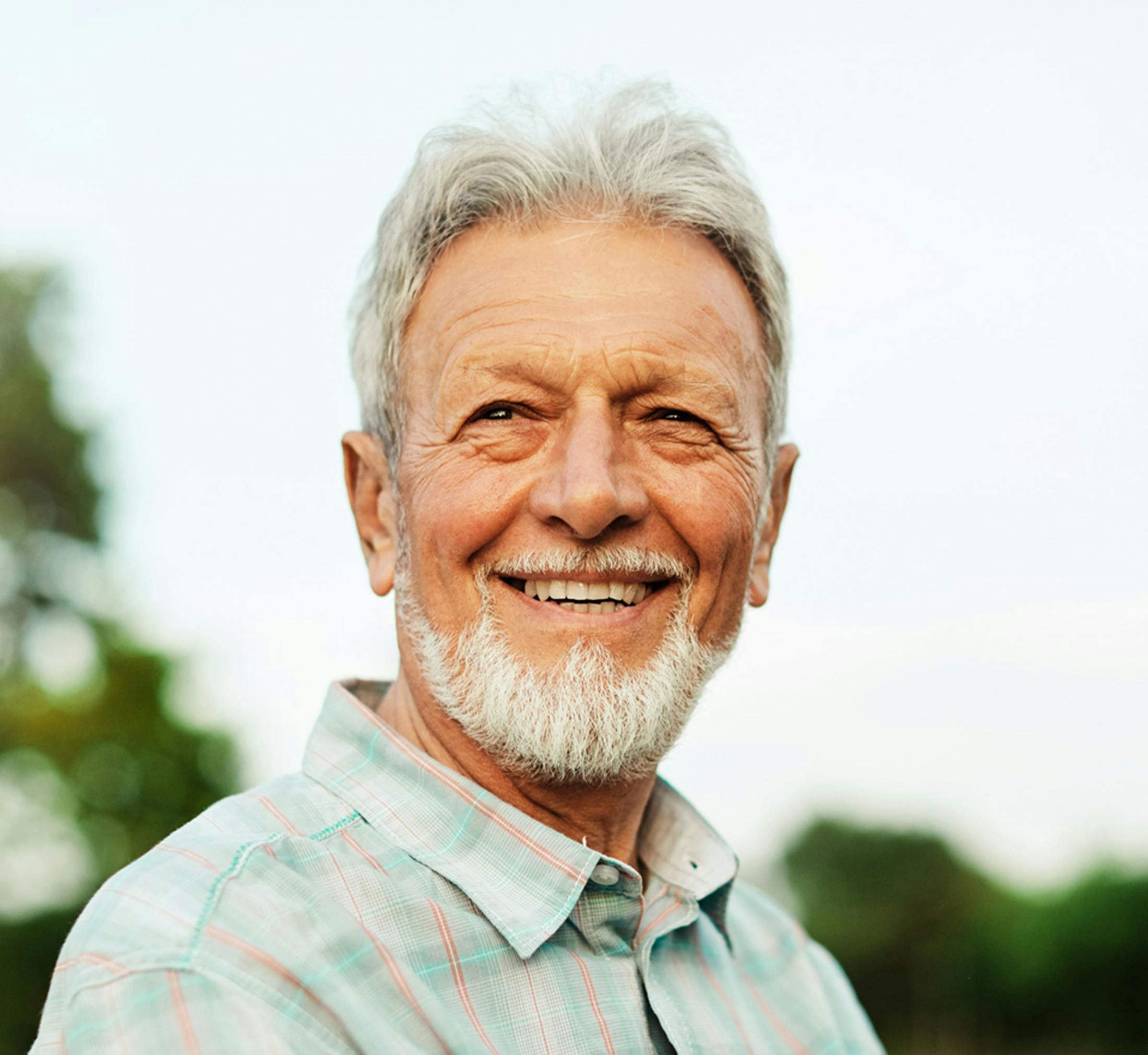 Man smiling