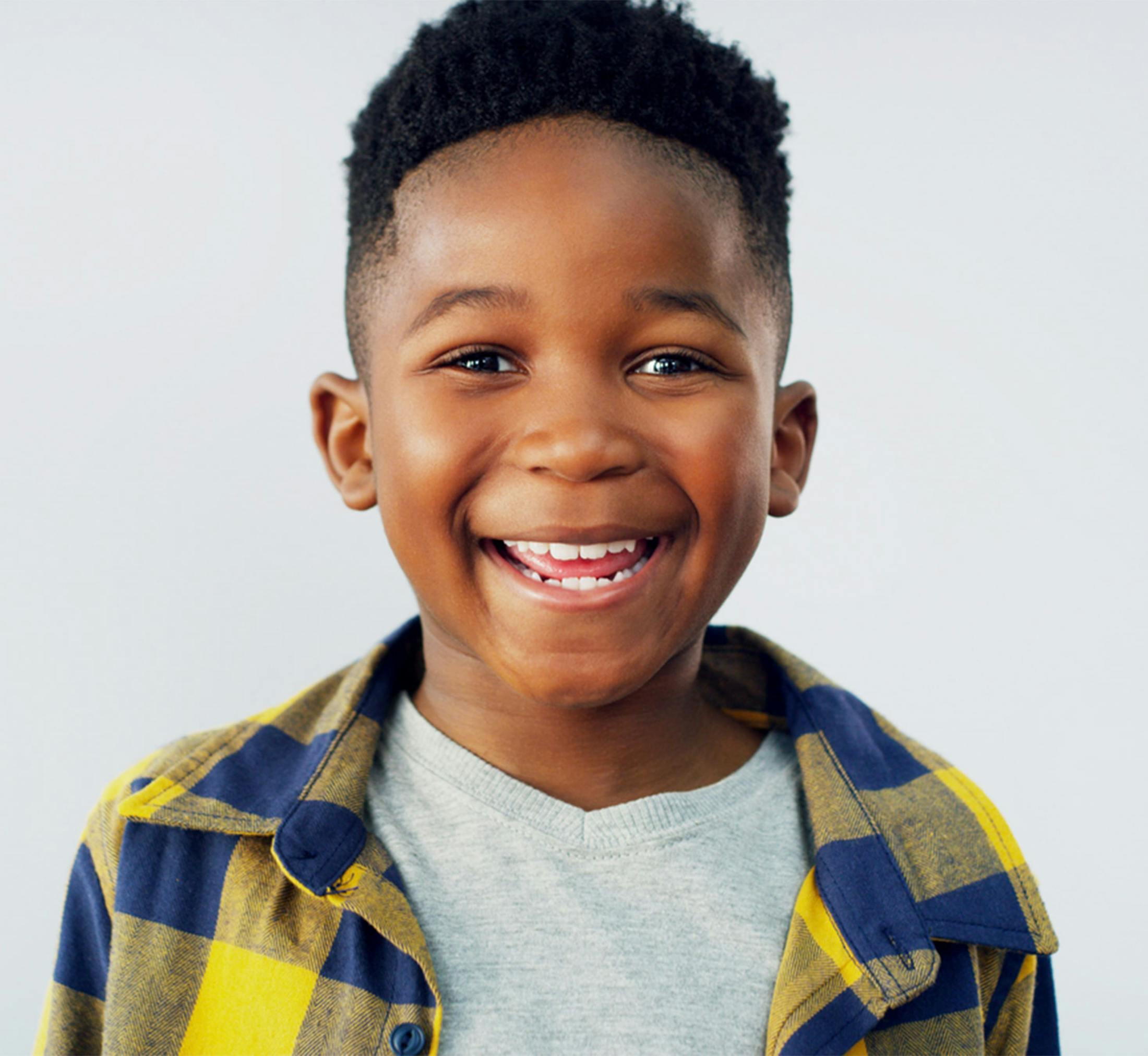 Kid smiling