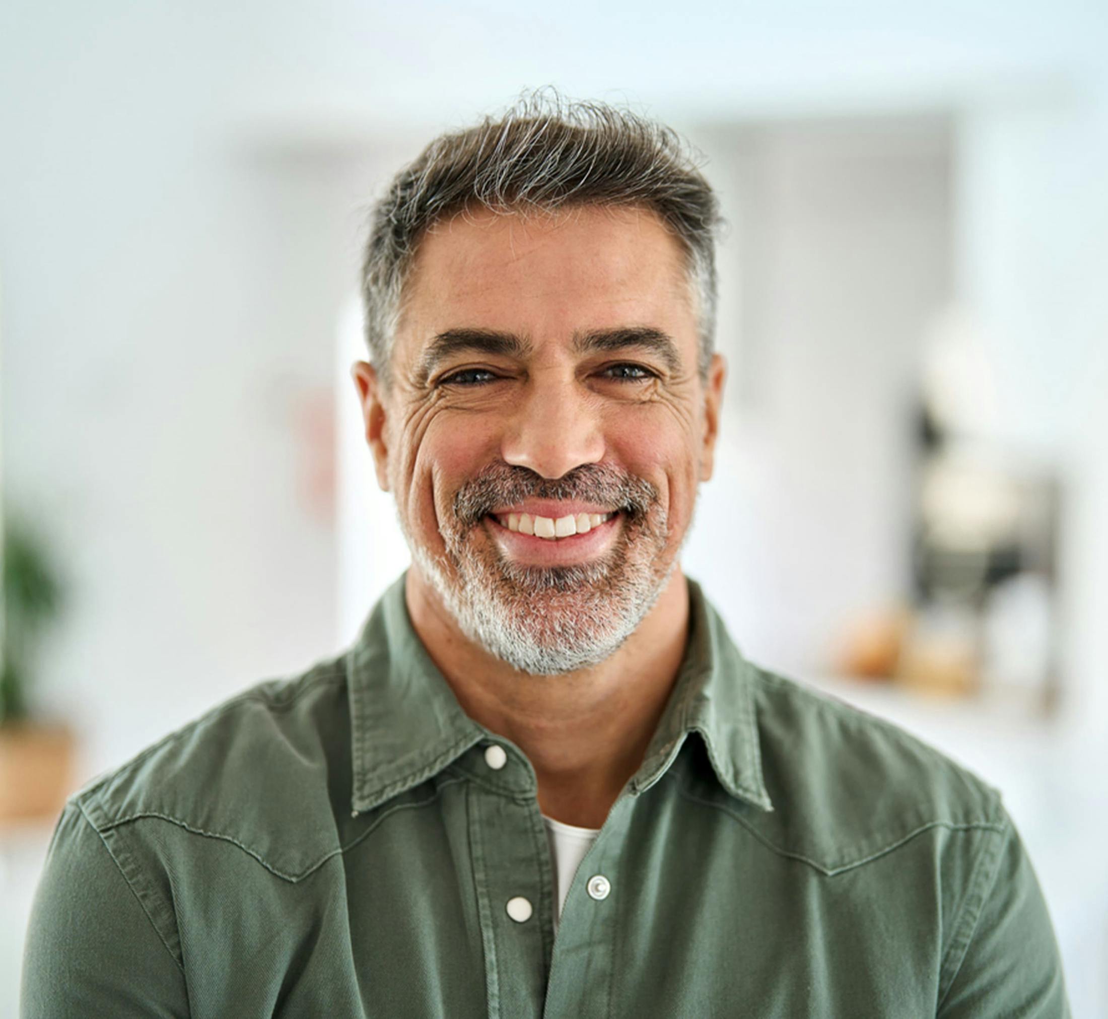 Man smiling