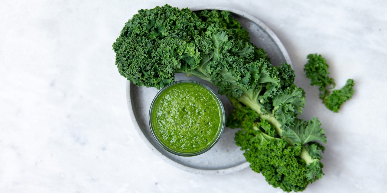 Green juice with kale