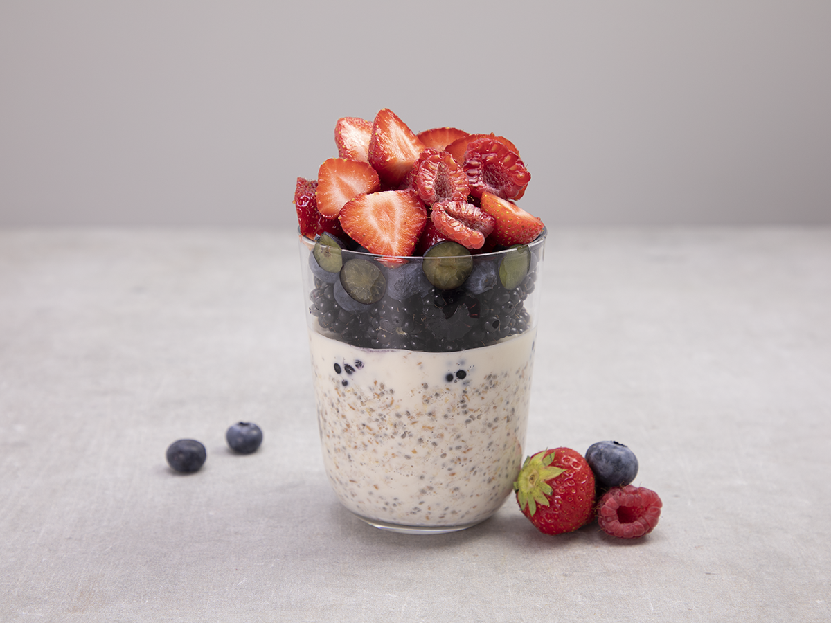 Chia Pudding with Berries<!-- -->
