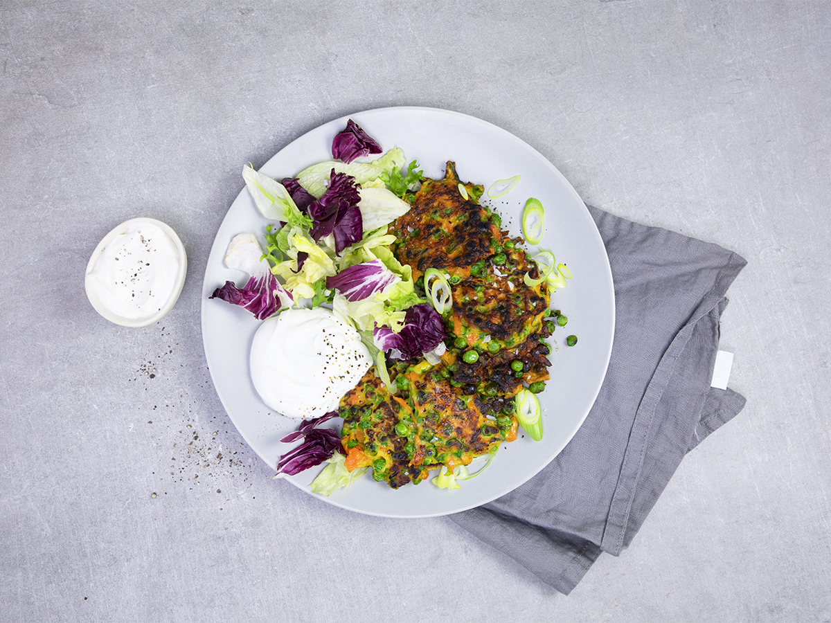 Carrot and Mashed-Pea Patties<!-- --> - Lifesum