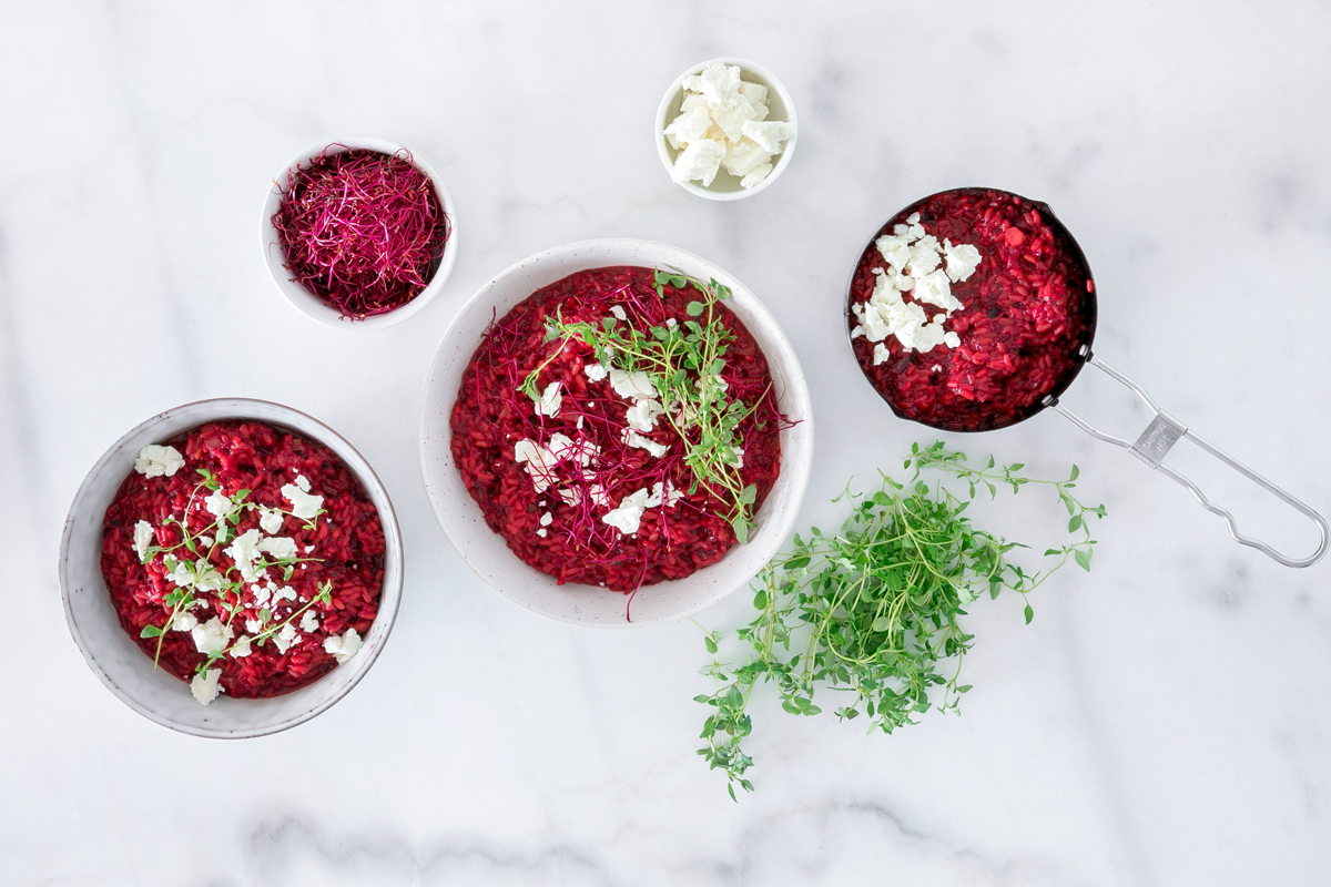 Beetroot risotto with feta cheese - Lifesum