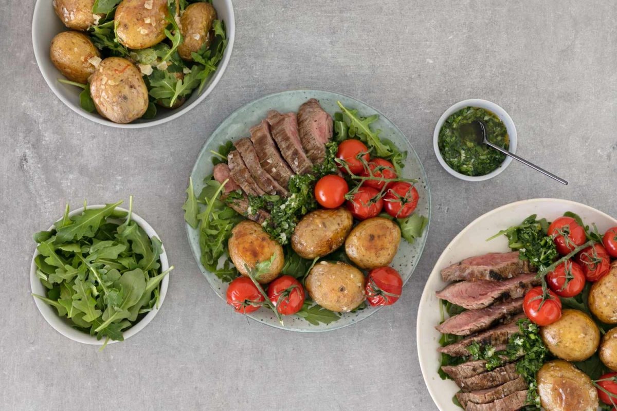 Flank steak with roasted potatoes Lifesum
