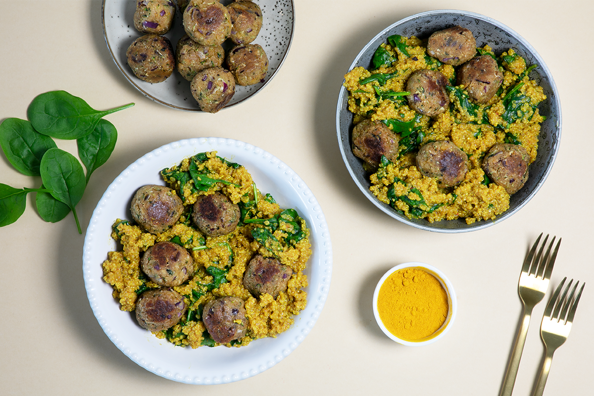 Chickpea balls with quinoa<!-- -->