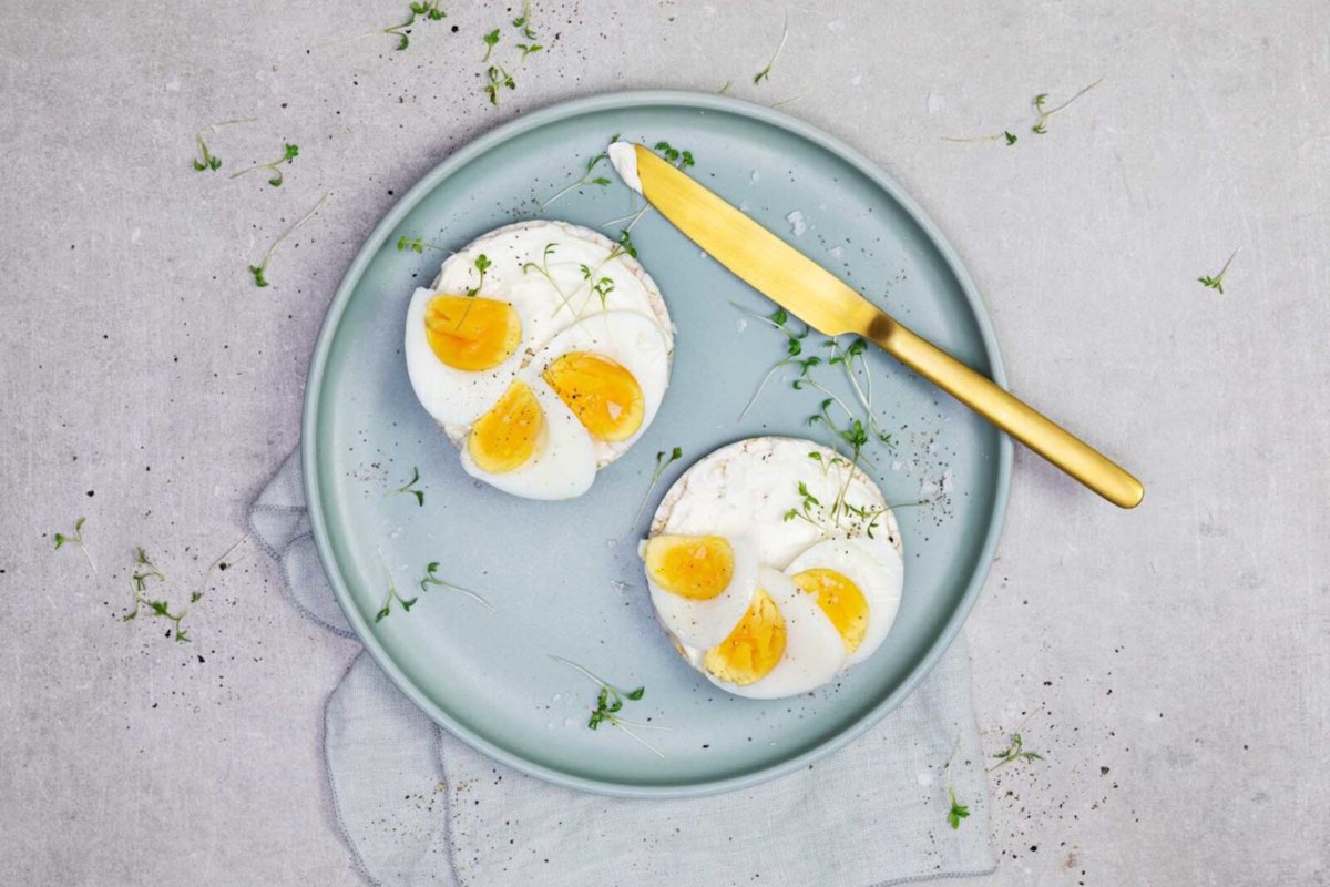 Rice cakes and eggs Lifesum