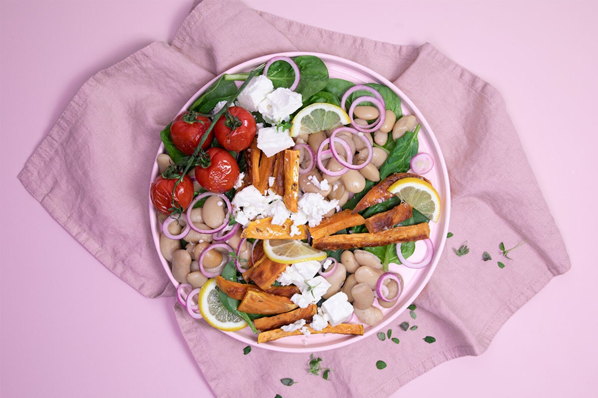 Feta cheese and bean salad Lifesum