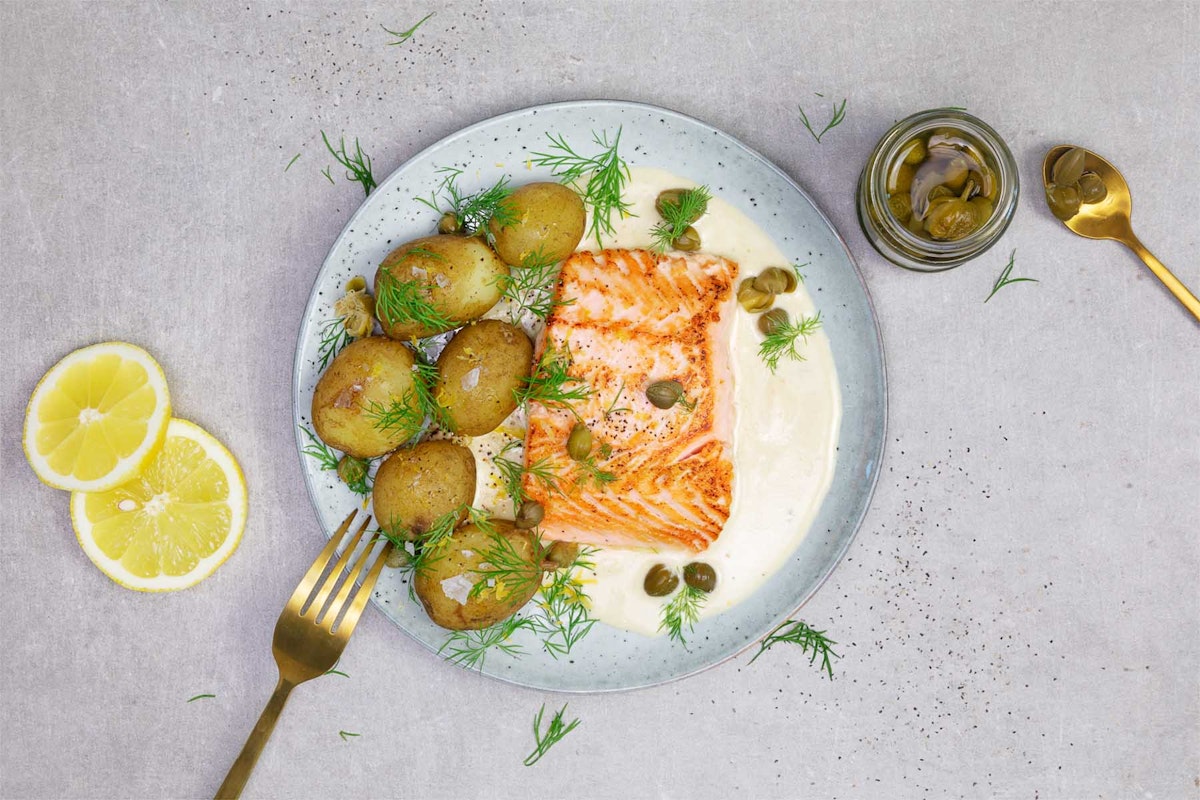 Salmon with lemon sauce - Lifesum