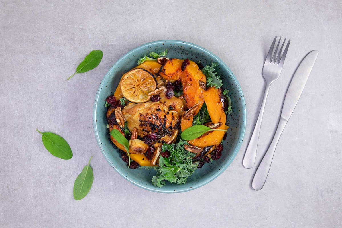 Roasted butternut squash and chicken Lifesum