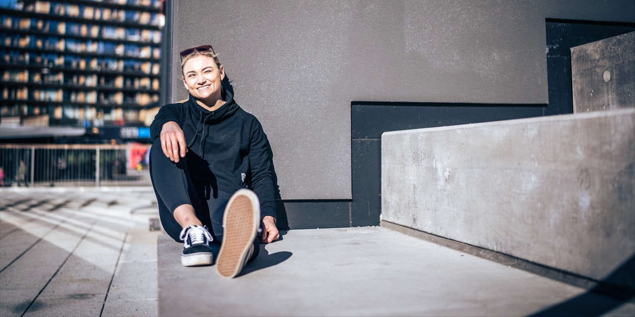 Lena relaxing Pro CrossFit athlete Lena relaxing