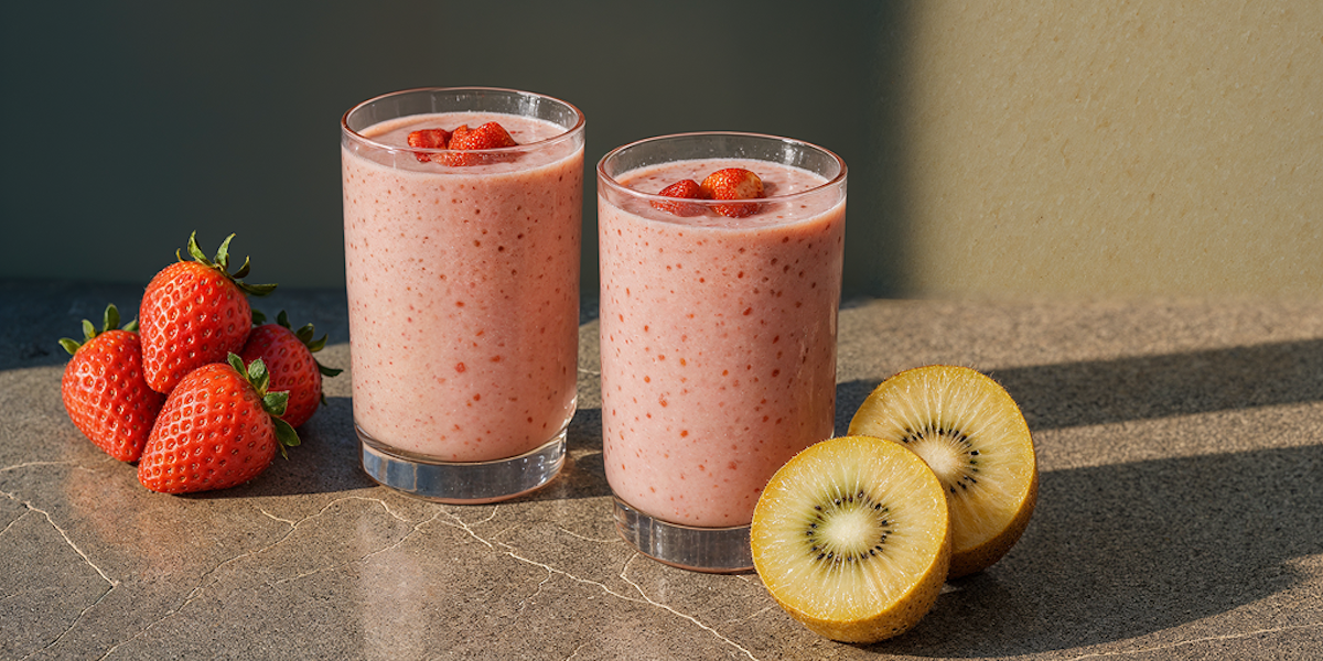Kiwi-Erdbeer-Smoothie