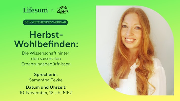 LIVE WEBINAR: Die Wissenschaft hinter den saisonalen Ernährungsbedürfnissen