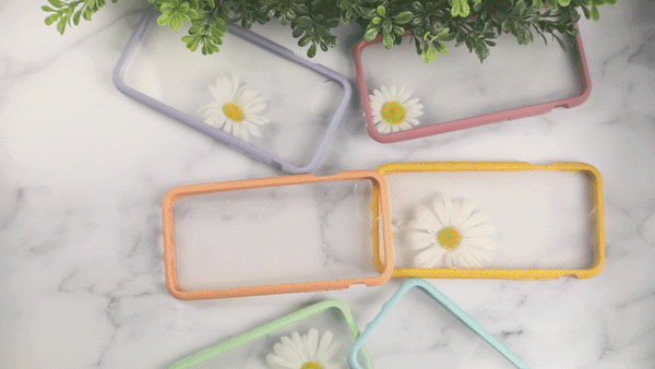 Clear biodegradable, eco-friendly Pela phone cases