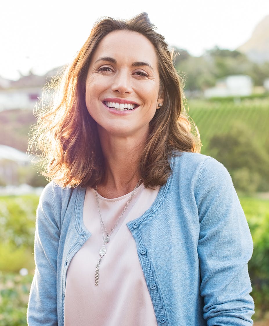 Young woman smiling