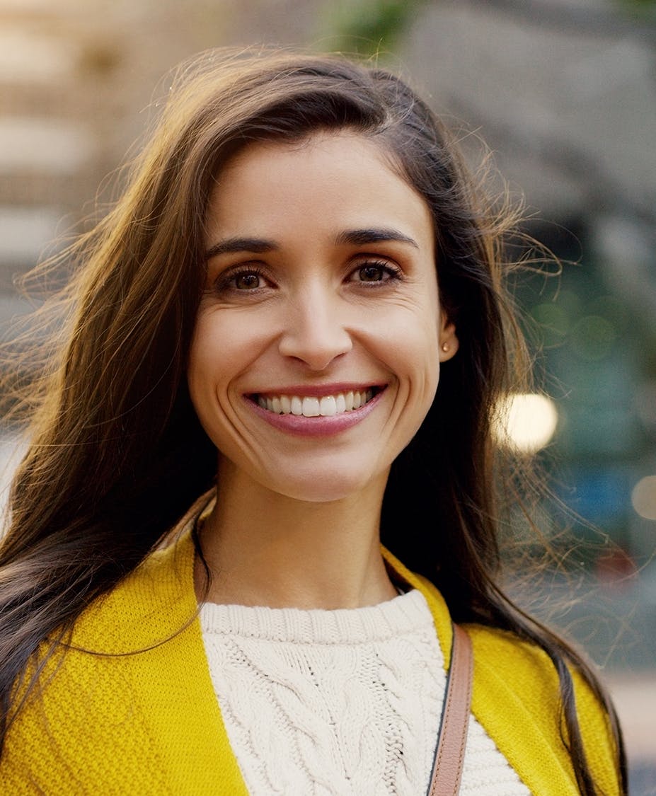 Young woman smiling
