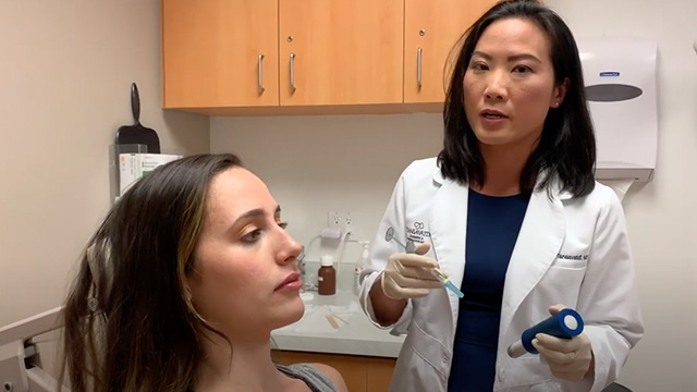 Dr. T with a Patient