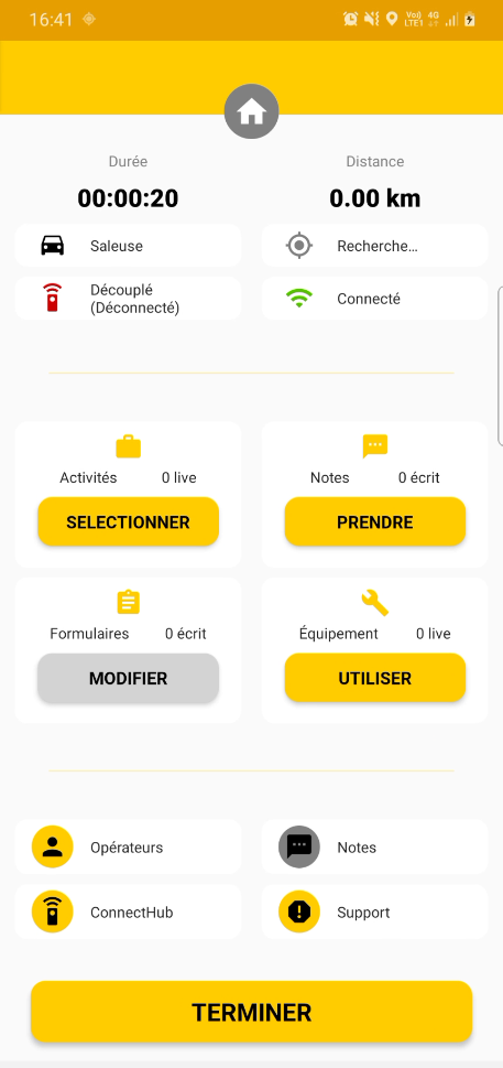 bMoves app - Dashboard
