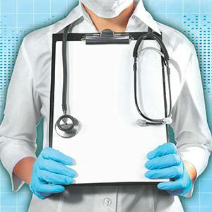 doctor holding clipboard
