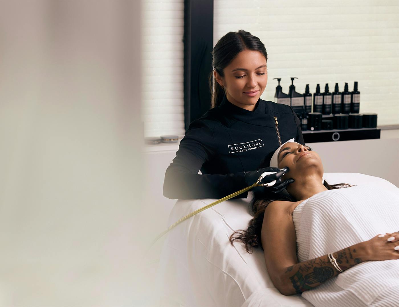 Woman getting a skin treatment