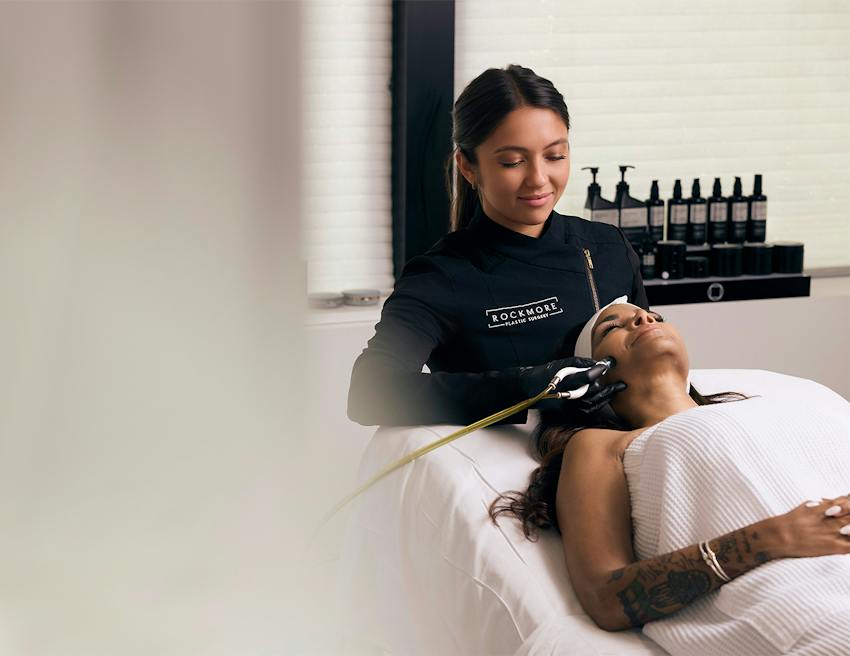 Woman getting a skin treatment