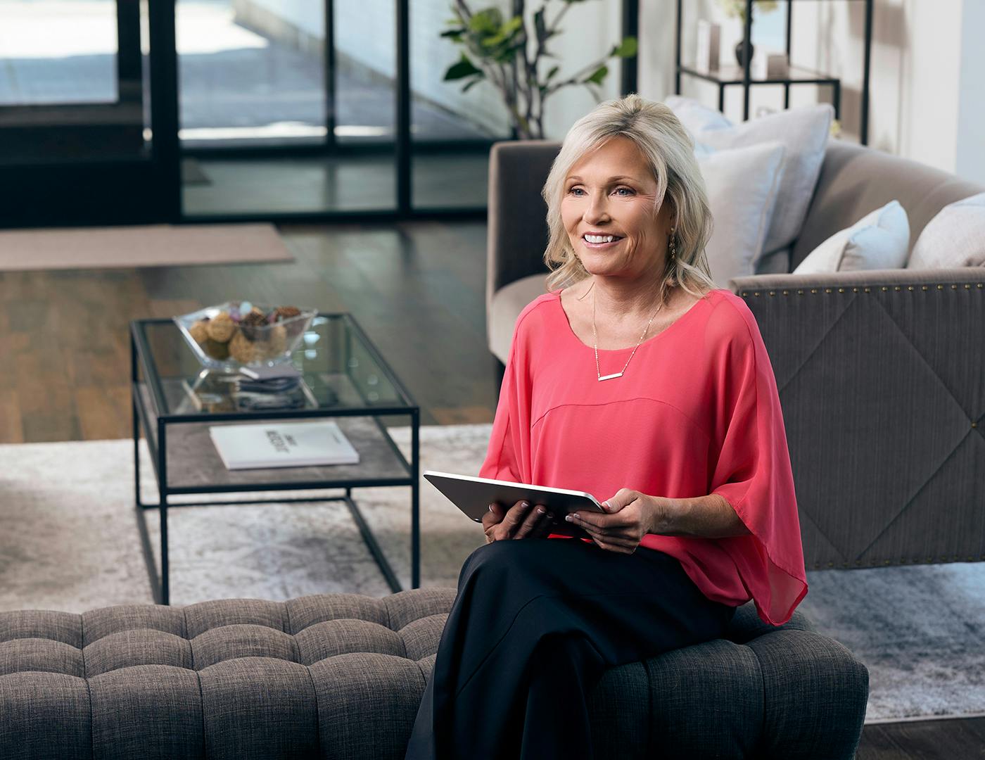 women smiling