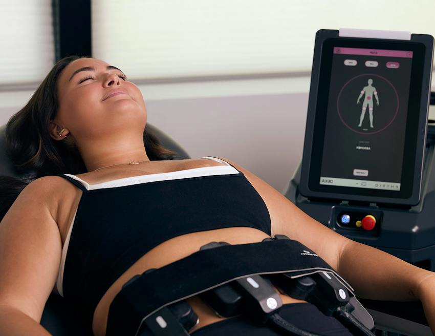 Woman getting a treatment done