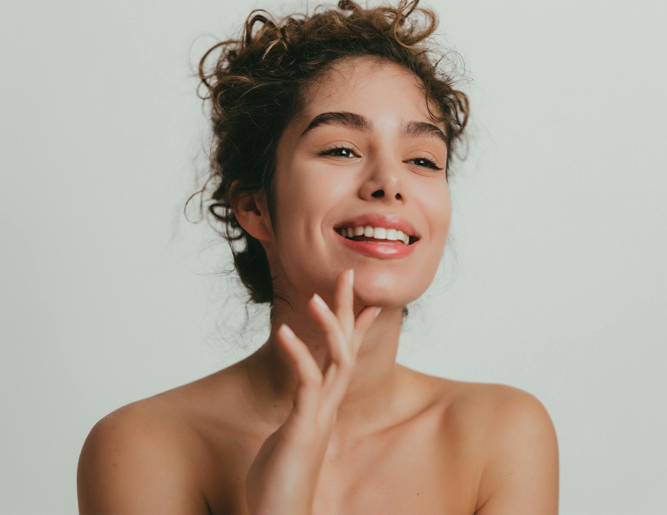 Woman smiling