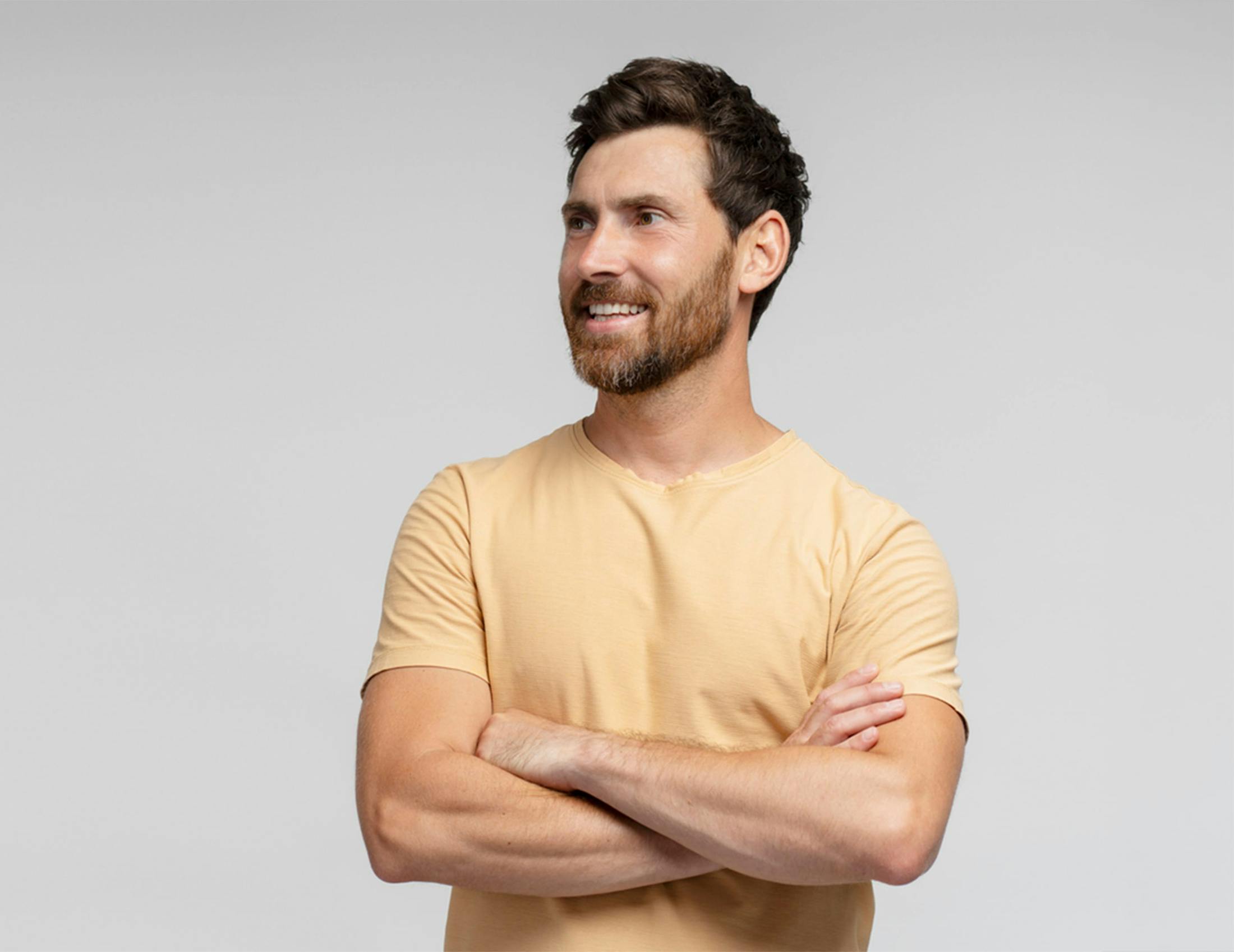 a man posing