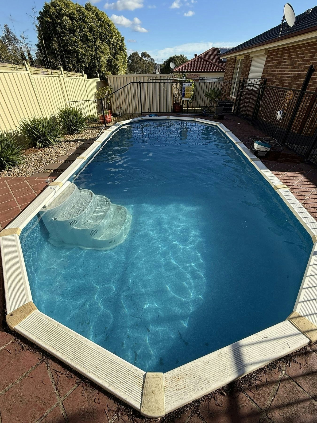 Clean, clear pool after a service in Sydney
